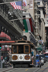 San Francisco  USA  die Cable Car in San Francisco