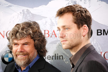 Berlin  Deutschland  Reinhold Messner und Florian Stetter