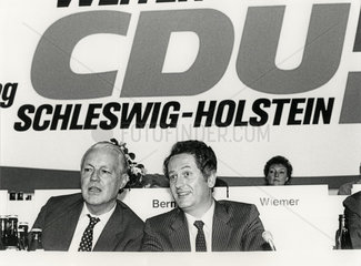 Uwe Barschel  Gerhard Stoltenberg  CDU-Parteitag  1985