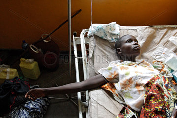 Goma  Demokratische Republik Kongo  Patientin mit starrem Blick