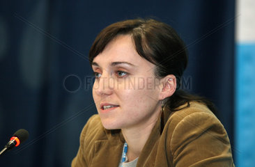 Posen  Polen  Malgorzota Snarska bei der 14. UN-Klimakonferenz