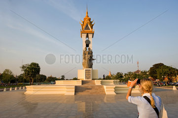 Phnom Penh  Kambodscha  Kambodschanisch-Vietnamesisches-Freundschafts-Denkmal