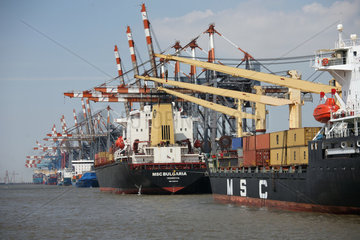 Bremerhaven  Deutschland  der Container-Terminal Wilhelm Kaisen