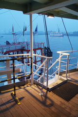Hamburg  Deutschland  auf dem Deck des Museumsschiffes Cap San Diego