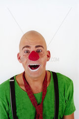 Clown mit roter Nase