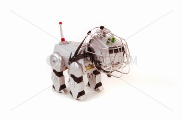 Roboterhund mit Maulkorb