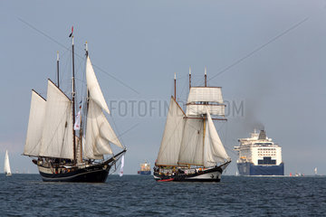 Kiel  Segelschiffe auf der Kieler Woche