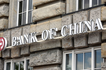 Hamburg  Deutschland  Logo der Bank Of China