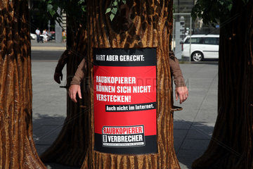 Berlin  Deutschland  Anti-Raubkopier-Aktion