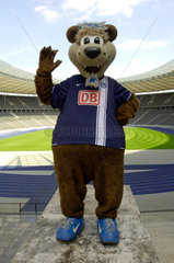 Berlin  Deutschland  Herthinho  das offizielle Maskottchen von Hertha-BSC