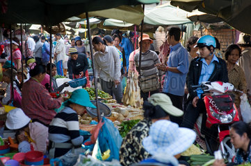 Phnom Penh  Kambodscha  Marktszene