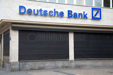 Berlin  Deutschland  eine geschlossene Filiale der Deutschen Bank AG