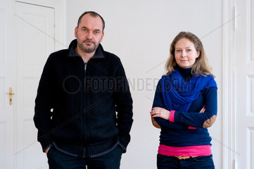 Berlin  Deutschland  Artur Zmijewski und Joanna Warsza  Kuratoren der 7. Berlin Biennale