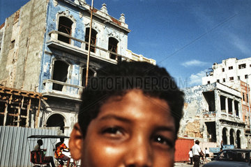 Havanna  Kuba  Strassenszene in der Altstadt
