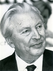 Kurt Georg Kiesinger  Ex-Bundeskanzler  Portraet 1985