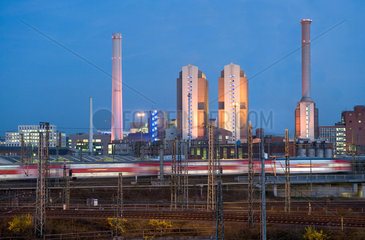 Frankfurt am Main  Deutschland  das Kraftwerk der Mainova AG