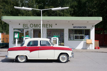 Vimmerby  Schweden  die Tankstelle von Blomgren in Astrid Lindgrens Vaerld