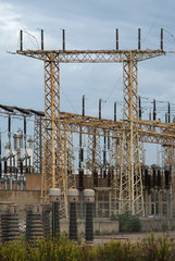 Porto Torres  Italien  eine Trafostation des Stromversorgers Enel S.p.A.