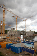 Berlin  Deutschland  Baustelle am Tempelhofer Hafen