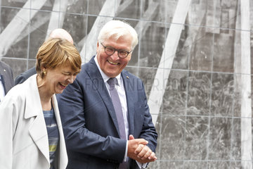 Bundespraesident Steinmeier besucht die Ausstellung Skulptur Projekte Muenster