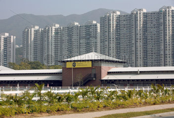 Hong Kong  China  Stallanlage fuer die Olympischen Reiterspiele 2008
