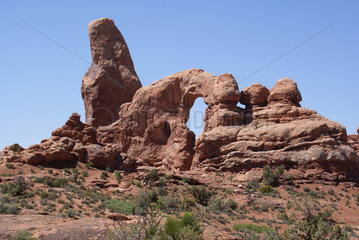 Moab  USA - Felsformation im Arches Nationalpark