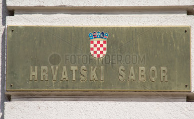 Zagreb  Kroatien  das Kroatische Parlament