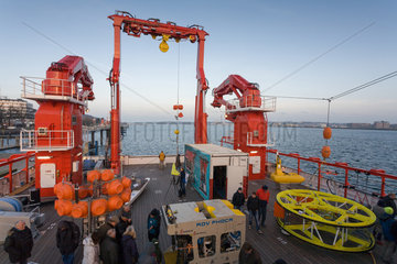Kiel  Deutschland  -Open Ship- auf dem neuen Forschungsschiff -Sonne- am Kieler Ostseekai