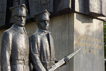 Posen  Polen  Detail des Denkmals fuer die Grosspolnischen Aufstaendischen