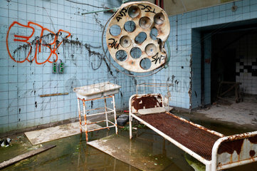 Beelitz-Heilstaetten  Deutschland  ein alter Operationssaal des ehemaligen Sanatoriums Beelitz-Heilstaetten