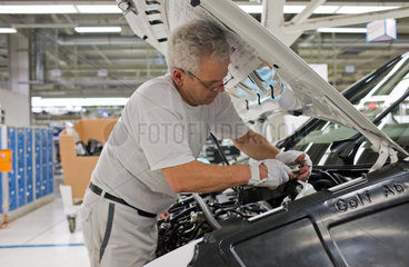 Wolfsburg  Deutschland  VW-Werk  Produktion des Golf 6