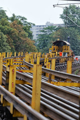Berlin  Deutschland  Gleiserneuerung auf der Berliner Stadtbahn