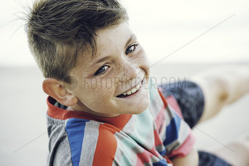 Close-up of boy smiling boy