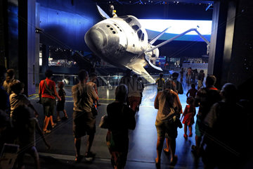 Merritt Island  Vereinigte Staaten von Amerika  die Raumfaehre Atlantis im Besucherkomplex des Kennedy Space Center