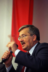 Posen  Polen  Bronislaw Komorowski  Kandidat der PO fuer die Praesidentschaftswahlen