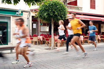 Arta  Mallorca  Spanien  Marathonlauf durch Arta