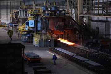Eisenhuettenstadt  Warmwalzwerk im Stahlwerk Arcelor Mittal