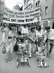 Demonstration gegen den __ 218  Memmingen  1988