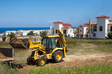 Esentepe  Tuerkische Republik Nordzypern  eine leerstehende Ferienhaussiedlung