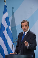Berlin  Deutschland  Andonis Samaras  Ministerpraesident Griechenlands