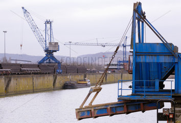 Mertert  Luxemburg  ArcelorMittal im Port de Mertert