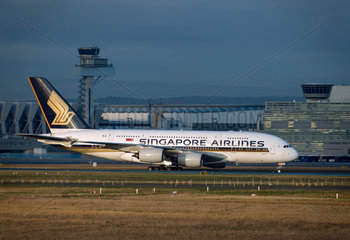 Frankfurt am Main  Deutschland  ein Airbus von Singapore Airlines
