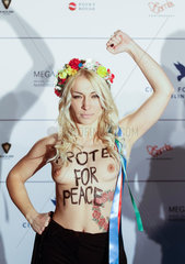 Berlin  Deutschland  Inna Schewtschenko  Aktivistin der ukrainischen feministischen Gruppe FEMEN