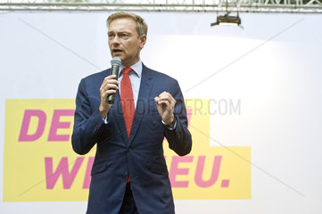 Wahlkampfauftritt von Christian Lindner  FDP