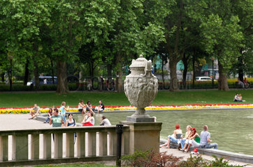 Posen  Polen  Blick in den Adam-Mickiewicz-Park