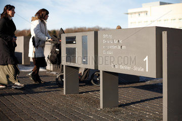 Berlin  Deutschland  der Briefkasten der Stiftung Denkmal fuer die ermordeten Juden Europas