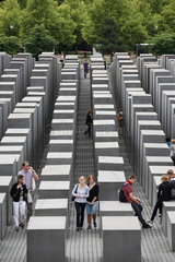 Berlin  Deutschland  das Stelenfeld  Holocaustmahnmal