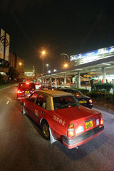 Hong Kong  China  Taxi in der Innenstadt