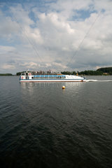Krakow am See  Deutschland  Schifffahrt auf dem Krakower See