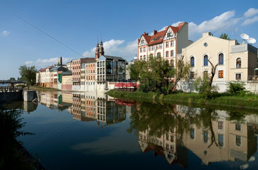 Oppeln  Polen  Kanal Miynowka am Rand der Altstadt
